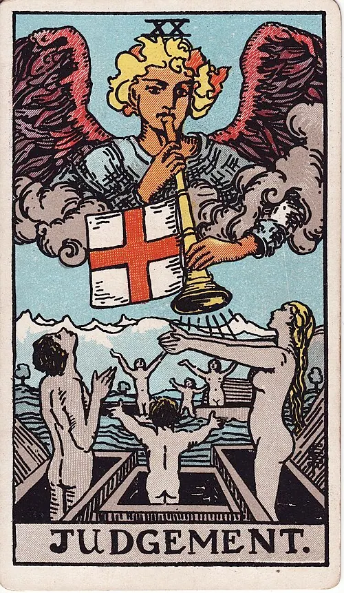 Карта «Суд», колода Rider–Waite–Smith